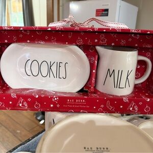 Rae Dunn Cookies and Milk Set